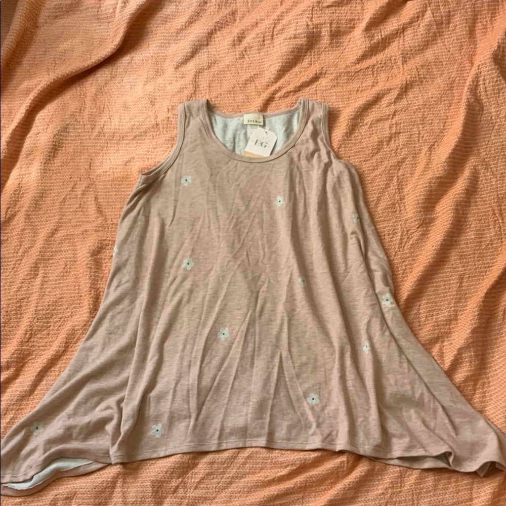 NWT P & Rose Daisy Tank Top Size Large